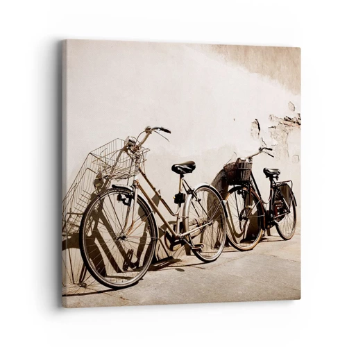 Impression sur toile - Image sur toile - Le charme inoubliable du passé - 40x40 cm