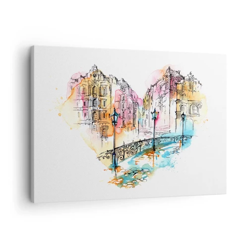 Impression sur toile - Image sur toile - Le coeur de la ville - 70x50 cm