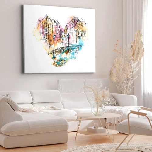 Impression sur toile - Image sur toile - Le coeur de la ville - 70x50 cm