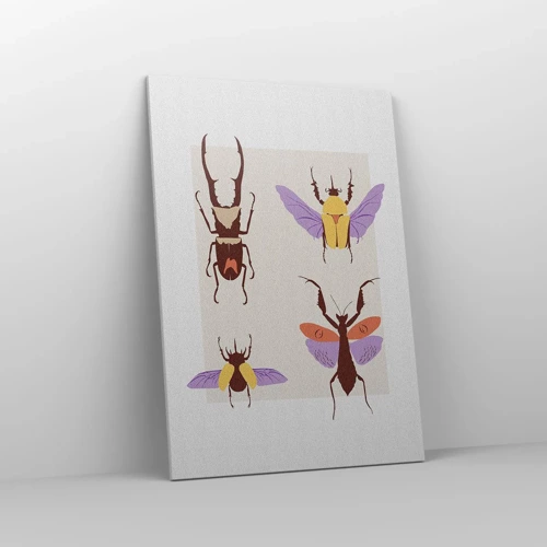 Impression sur toile - Image sur toile - Le monde des insectes - 70x100 cm