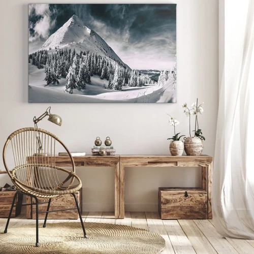Impression sur toile - Image sur toile - Le pays de la neige et de la glace - 100x70 cm