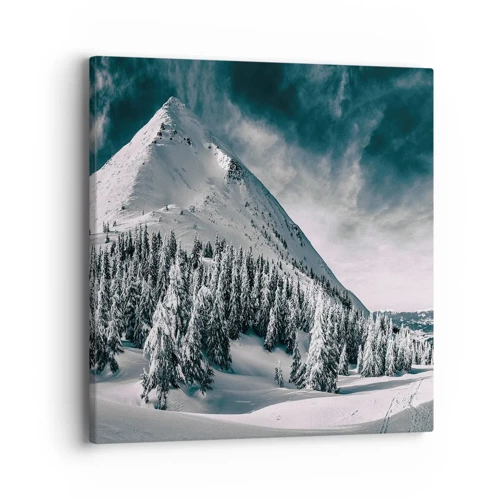 Impression sur toile - Image sur toile - Le pays de la neige et de la glace - 40x40 cm
