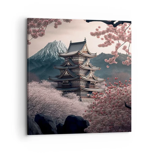 Impression sur toile - Image sur toile - Le pays des cerisiers en fleurs - 70x70 cm