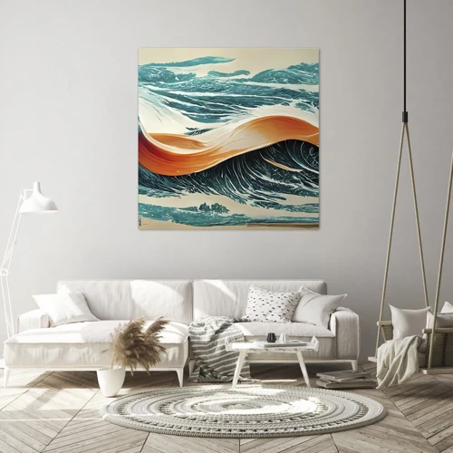 Impression sur toile - Image sur toile - Le rêve d'un surfeur - 30x30 cm