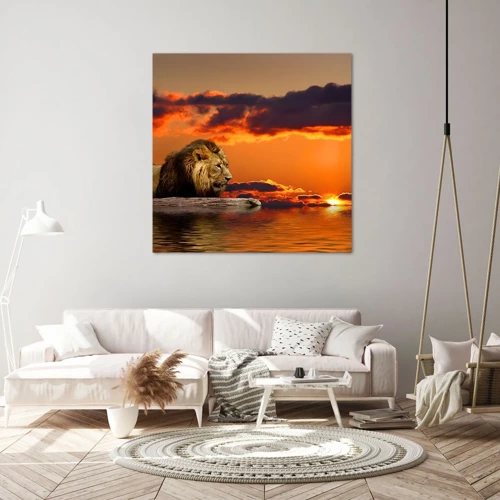 Impression sur toile - Image sur toile - Le roi de la nature - 40x40 cm
