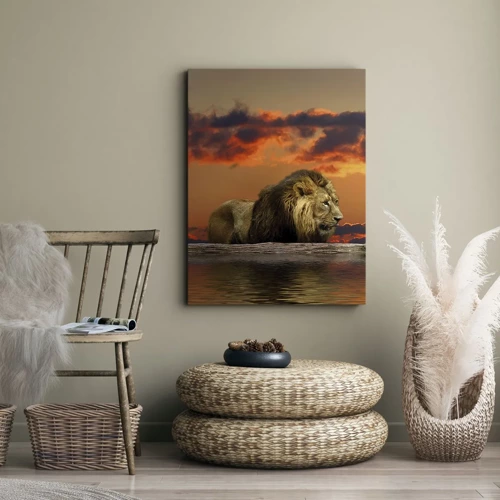 Impression sur toile - Image sur toile - Le roi de la nature - 70x100 cm
