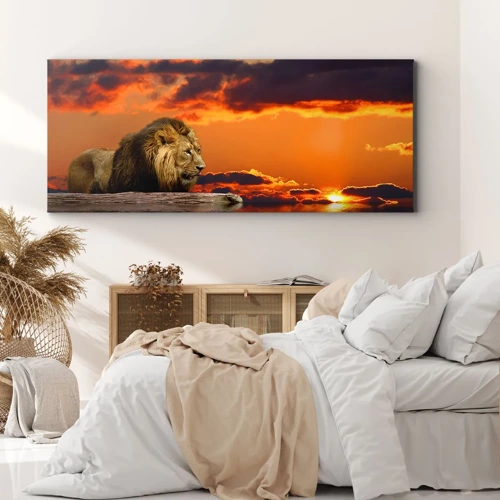 Impression sur toile - Image sur toile - Le roi de la nature - 90x30 cm