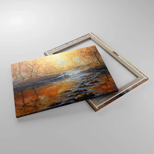 Impression sur toile - Image sur toile - Le ruisseau d'or - 70x50 cm