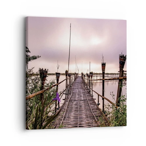 Impression sur toile - Image sur toile - Le silence et le calme d'Asie - 30x30 cm