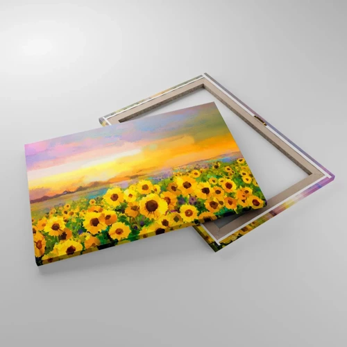 Impression sur toile - Image sur toile - Le soleil lui-même est descendu sur terre - 70x50 cm