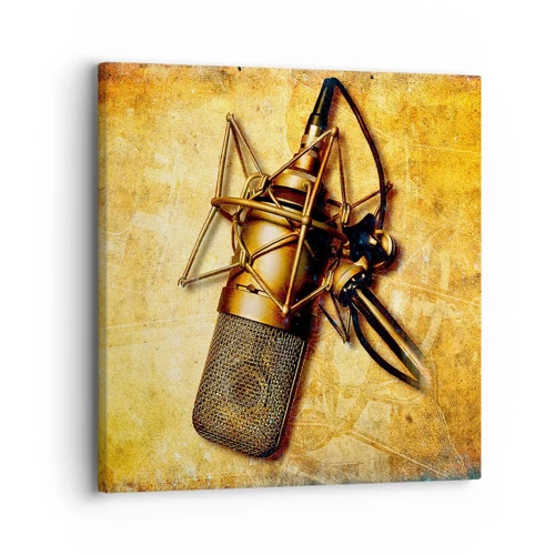 Impression sur toile - Image sur toile - Les années d'or de la radio - 30x30 cm