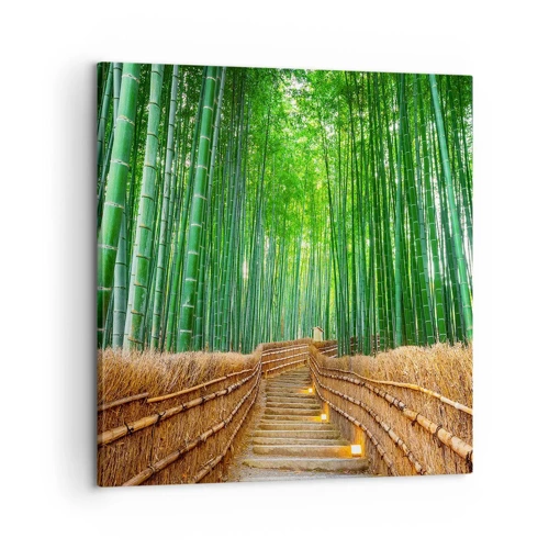 Impression sur toile - Image sur toile - L'essence de la nature asiatique - 60x60 cm