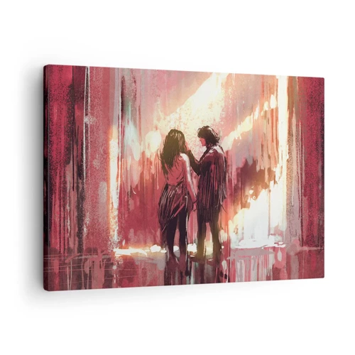 Impression sur toile - Image sur toile - L'éternel spectacle de l'amour - 70x50 cm