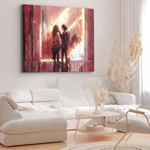 Impression sur toile - Image sur toile - L'éternel spectacle de l'amour - 70x50 cm