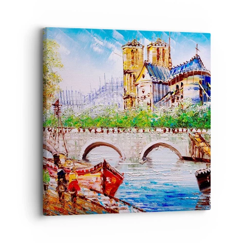 Impression sur toile - Image sur toile - Leur temps ne passe jamais - 30x30 cm