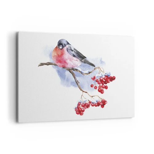 Impression sur toile - Image sur toile - L'hiver en couleurs - 100x70 cm