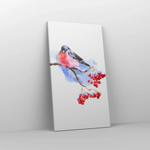 Impression sur toile - Image sur toile - L'hiver en couleurs - 45x80 cm