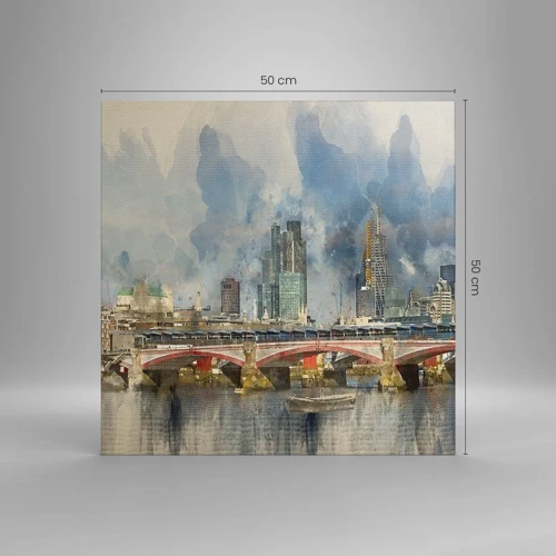 Impression sur toile - Image sur toile - Londres dans toute sa splendeur - 50x50 cm