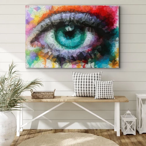 Impression sur toile - Image sur toile - Lueur cristalline des yeux - 70x50 cm