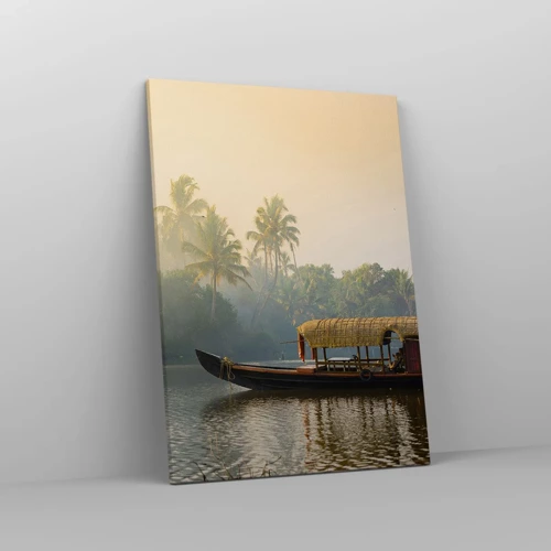 Impression sur toile - Image sur toile - Maison sur la rivière - 50x70 cm