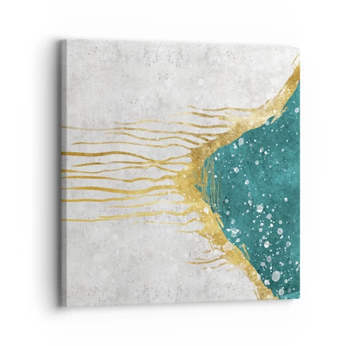 Impression sur toile - Image sur toile - Marée dorée - 30x30 cm