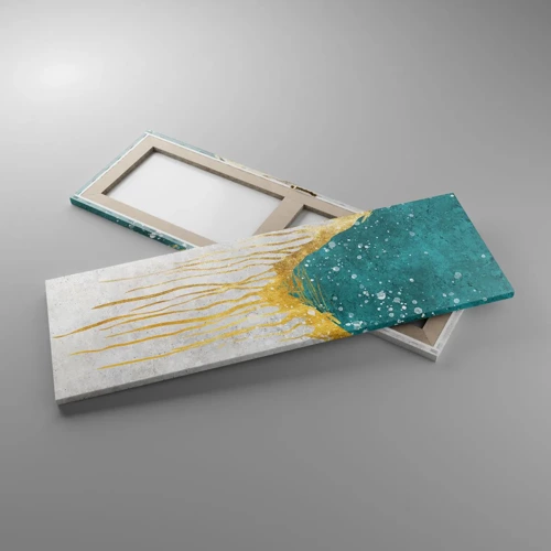 Impression sur toile - Image sur toile - Marée dorée - 90x30 cm