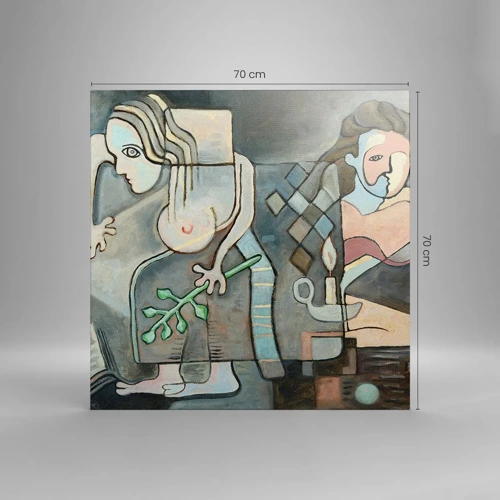 Impression sur toile - Image sur toile - Mosaïque d'esprit et de matière - 70x70 cm