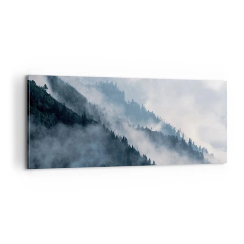 Impression sur toile - Image sur toile - Mysticisme des montagnes - 100x40 cm
