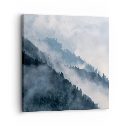 Impression sur toile - Image sur toile - Mysticisme des montagnes - 30x30 cm