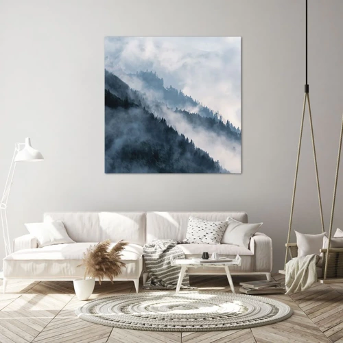 Impression sur toile - Image sur toile - Mysticisme des montagnes - 50x50 cm