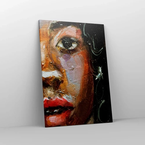 Impression sur toile - Image sur toile - Noir et brillant - 70x100 cm