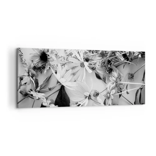 Impression sur toile - Image sur toile - Non-un bouquet de fleurs - 100x40 cm