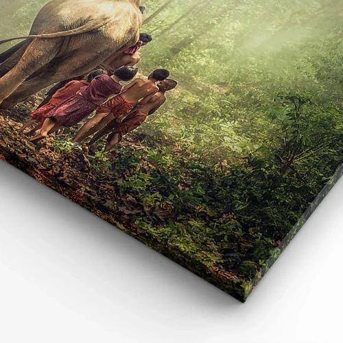 Impression sur toile - Image sur toile - Nouveau livre de la jungle - 45x80 cm