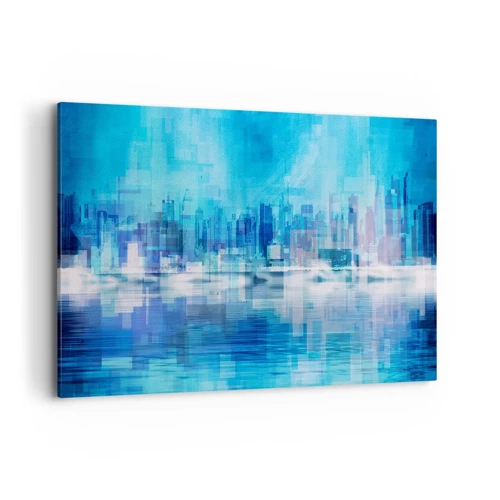 Impression sur toile - Image sur toile - Noyé dans le bleu - 120x80 cm