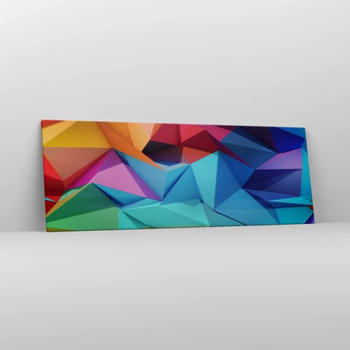 Impression sur toile - Image sur toile - Origami arc-en-ciel - 140x50 cm