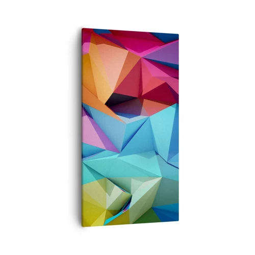 Impression sur toile - Image sur toile - Origami arc-en-ciel - 55x100 cm