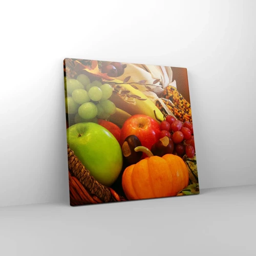 Impression sur toile - Image sur toile - Panier de récolte - 30x30 cm