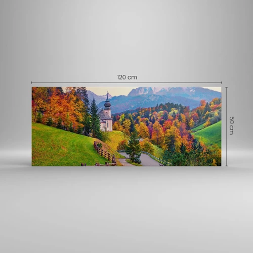 Impression sur toile - Image sur toile - Paysage comme peind - 120x50 cm