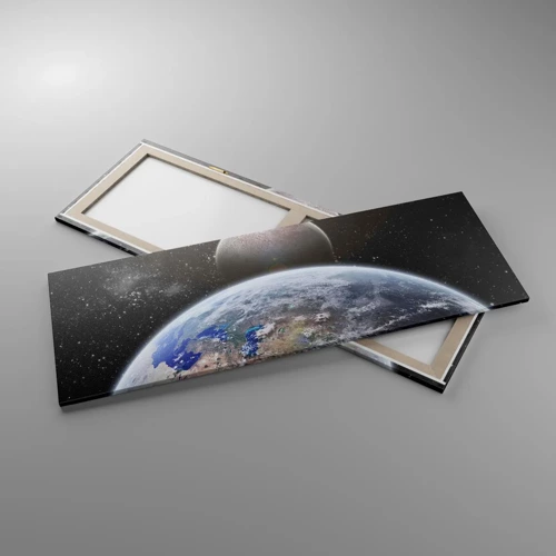 Impression sur toile - Image sur toile - Paysage cosmique - lever de soleil - 140x50 cm