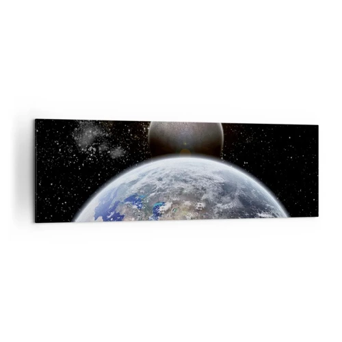 Impression sur toile - Image sur toile - Paysage cosmique - lever de soleil - 160x50 cm