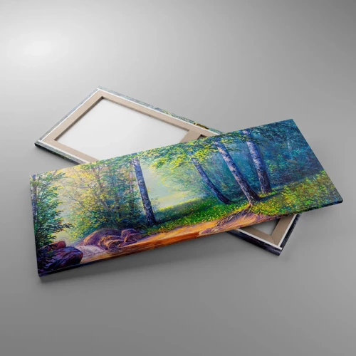 Impression sur toile - Image sur toile - Paysage idyllique - 120x50 cm