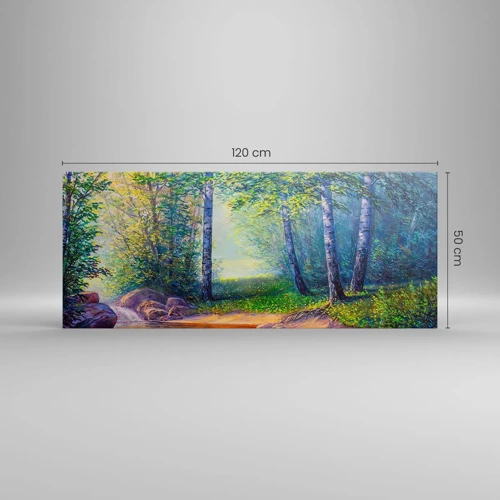 Impression sur toile - Image sur toile - Paysage idyllique - 120x50 cm