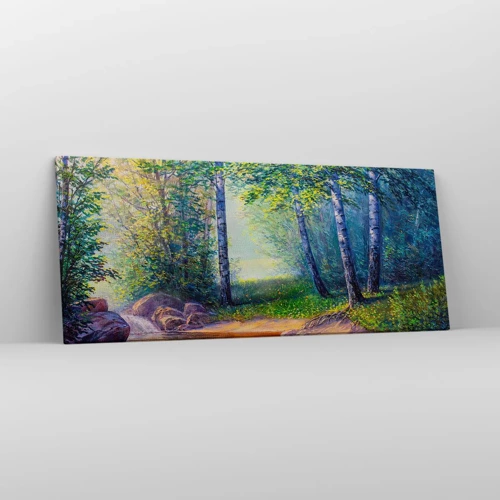 Impression sur toile - Image sur toile - Paysage idyllique - 120x50 cm