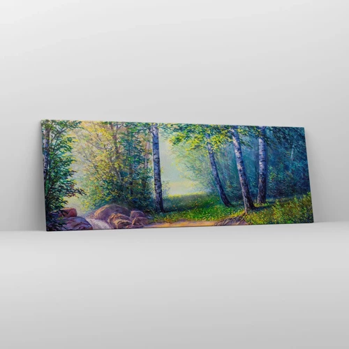 Impression sur toile - Image sur toile - Paysage idyllique - 140x50 cm