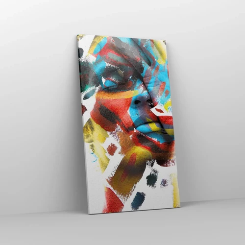 Impression sur toile - Image sur toile - Personnalité colorée - 45x80 cm