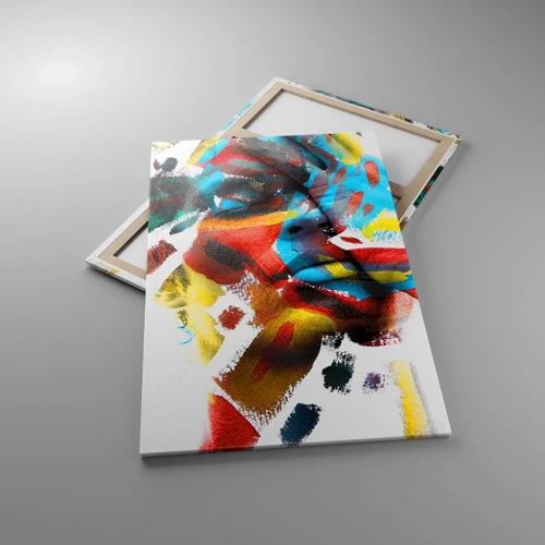 Impression sur toile - Image sur toile - Personnalité colorée - 80x120 cm