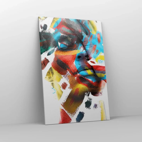 Impression sur toile - Image sur toile - Personnalité colorée - 80x120 cm