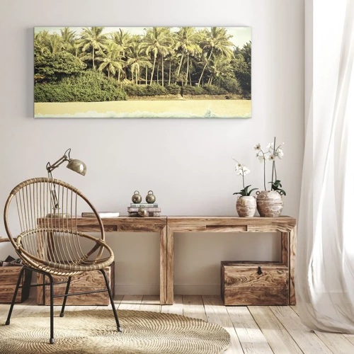 Impression sur toile - Image sur toile - Peut-être ici? - 100x40 cm