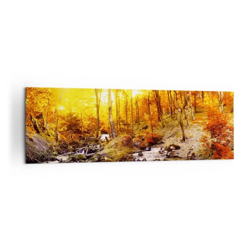 Impression sur toile - Image sur toile - Pierres serties d'or et de platine - 160x50 cm