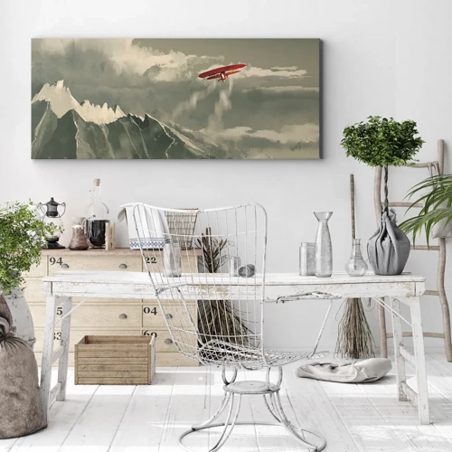 Impression sur toile - Image sur toile - Pionnier intrépide - 100x40 cm